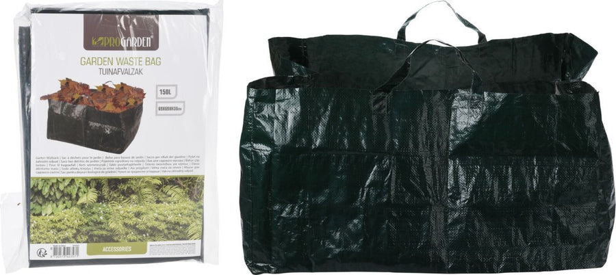 Tuinafvalzak Vierkant 150L – Duurzaam, Stevig & Vouwbaar | Handig met 2 Hengsels | 69x69xH38 cm