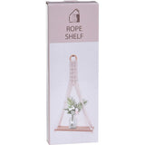 Stijlvol, Natuurlijk & Functioneel! Hangplateau met Touw – Licht Hout – Perfecte Wanddecoratie voor Elke Ruimte