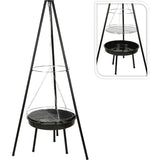 Hanging Fire Bowl with Grill Grate – Tripod – Ø52 cm | Powerful, Multifunctional & Outdoor-Proof