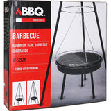Hanging Fire Bowl with Grill Grate – Tripod – Ø52 cm | Powerful, Multifunctional & Outdoor-Proof