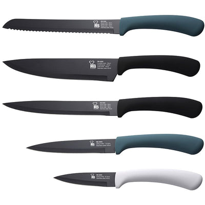 Renberg 5-Delige Messenset Color Slice – Premium, Scherp & Ergonomisch Design
