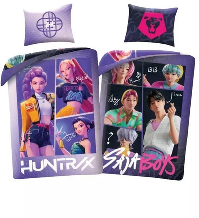 K-pop Demon Hunters reversible Saja Boys duvet cover 140 x 200 cm