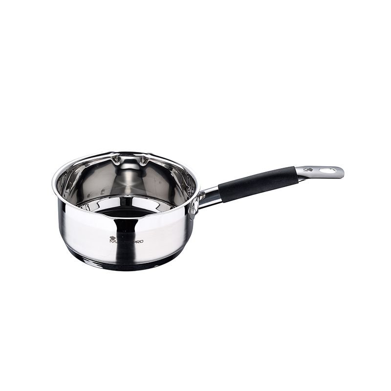 Indispensable Kitchen Helper! Bergner Masterpro Saucepan Ø16 cm – Stainless Steel Saucepan 1.3L – Foodies Collection