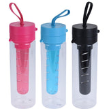 Excellent Houseware Sport Waterflessen 3-delig – Fruit Infuser, 750 ml, Multi-color, Gezond & Handig