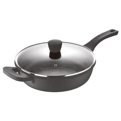 Bergner Deep Frying Pan Retro – 28 cm – 3.9L – Luxury Induction Pan with Non-Stick Coating & Soft-Touch Handles