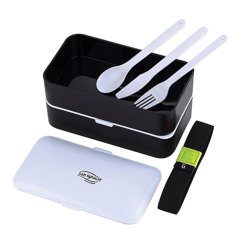 San Ignacio Lunchbox – 2-Laags – Inclusief Bestek – Compact & Duurzaam – Kunststof – 1.2L
