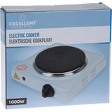 Excellent Electrics Elektrische Kookplaat Enkel – 1000W | Compact & Praktisch