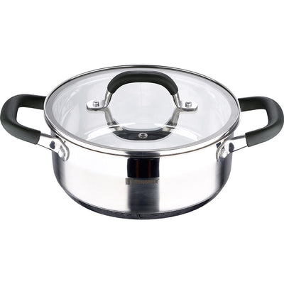 Bergner Midnight Stainless Steel Saucepan With Lid - Induction - 20Cm - 2.3L