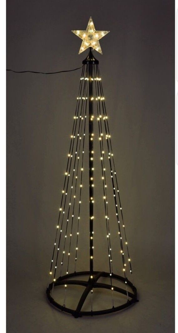 Kerstboom Vlaggenmast 210 cm – 370 LED Warm Wit | Buiten, Met Afstandsbediening