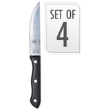 Vaggan Steak Knives Set – 4 Professional BBQ Knives – Stainless Steel, Sharp & Durable
