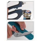 Excellent Houseware UltraSharp Multifunctional Kitchen Scissors – 22 cm – Stainless Steel – All-in-1 Kitchen Tool