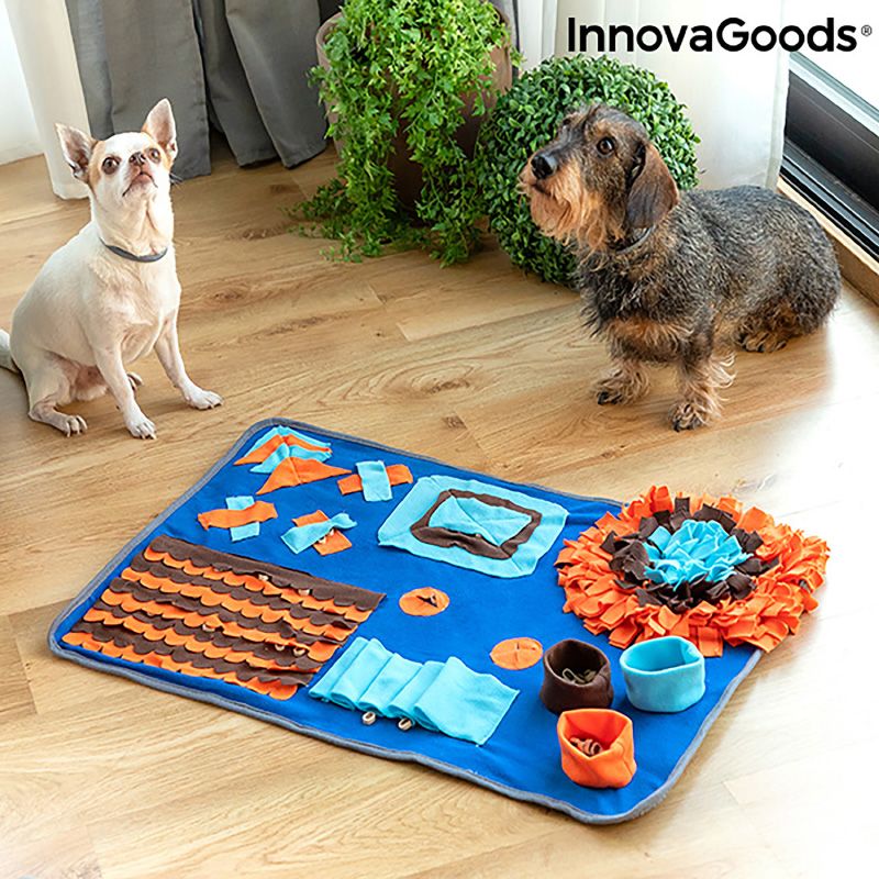 Snuffelmat Voor Honden – Interactieve Speelmat Met Beloningen – Antislip, Direct Klaar Voor Gebruik – 75x50 cm
