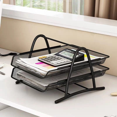 Ceruzo Letter Tray - 2 Compartments - With 2 Extendable Tiers - Mail Tray - Document Holder - Metal