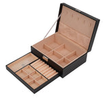 Ceruzo Jewelry Box - 2 Layers - Jewelry Organizer