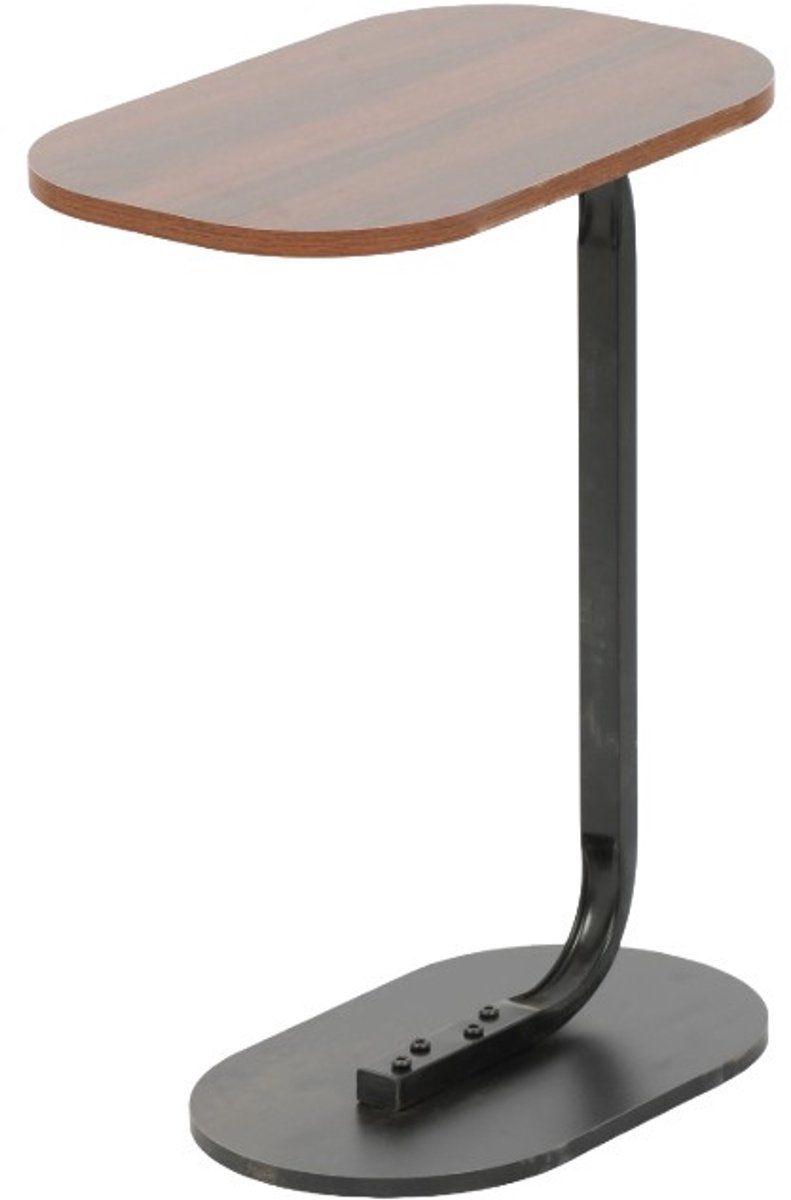 Ceruzo Bijzettafel – Bruin – Banktafel – Metaal met Hout – 45 x 28 x 60 cm