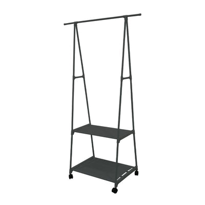 Kledingrek met Leggers – Metaal – Verrijdbaar – Zwart – 85×42×160 cm
