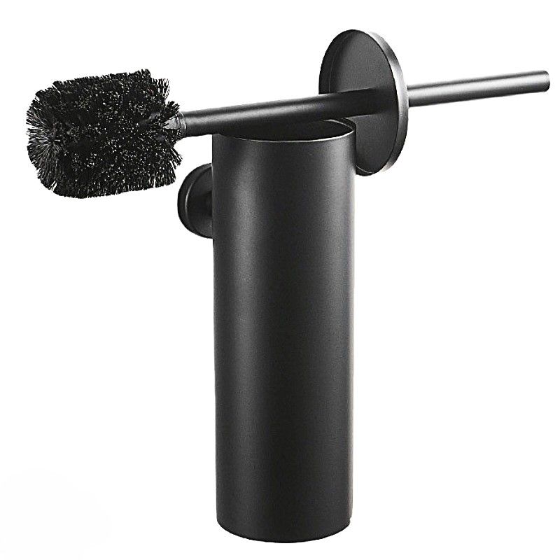 Ceruzo Toiletborstel – Luxe Wandhouder – Robuust RVS & Stijlvol Zwart – Hygiënisch & Duurzaam