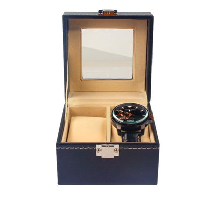 Ceruzo Horlogebox – Voor 2 Horloges – Zwart