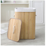 Ceruzo Bamboe Wasmand Met Deksel – 72L – Naturel