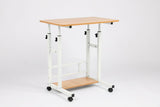 Ceruzo Laptoptafel – Verrijdbaar & Verstelbaar – Hoogte 60–85 cm – Robuust MDF & Stijlvol Walnoot – Praktische Bedtafel