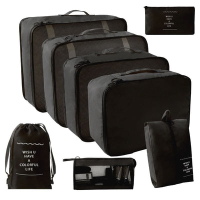 Ceruzo Packing Cubes - Travel Organizers - Set of 8