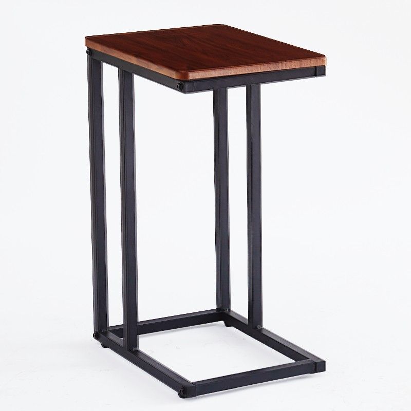 Ceruzo Side Table - Couch Table - Metal And MDF - Brown