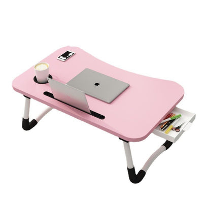 Ceruzo Foldable Laptop Table - Bedside Table - 60X40 Cm - Pink