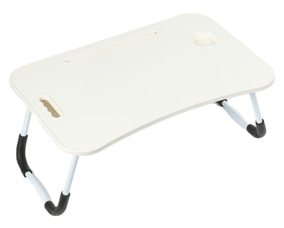Ceruzo Foldable Laptop Table - Bedside Table - 60X40 Cm - White