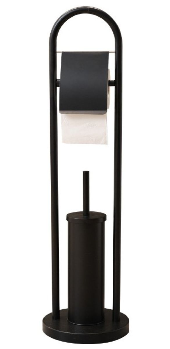 Ceruzo Toiletbutler Vrijstaand - Rvs -Zwart