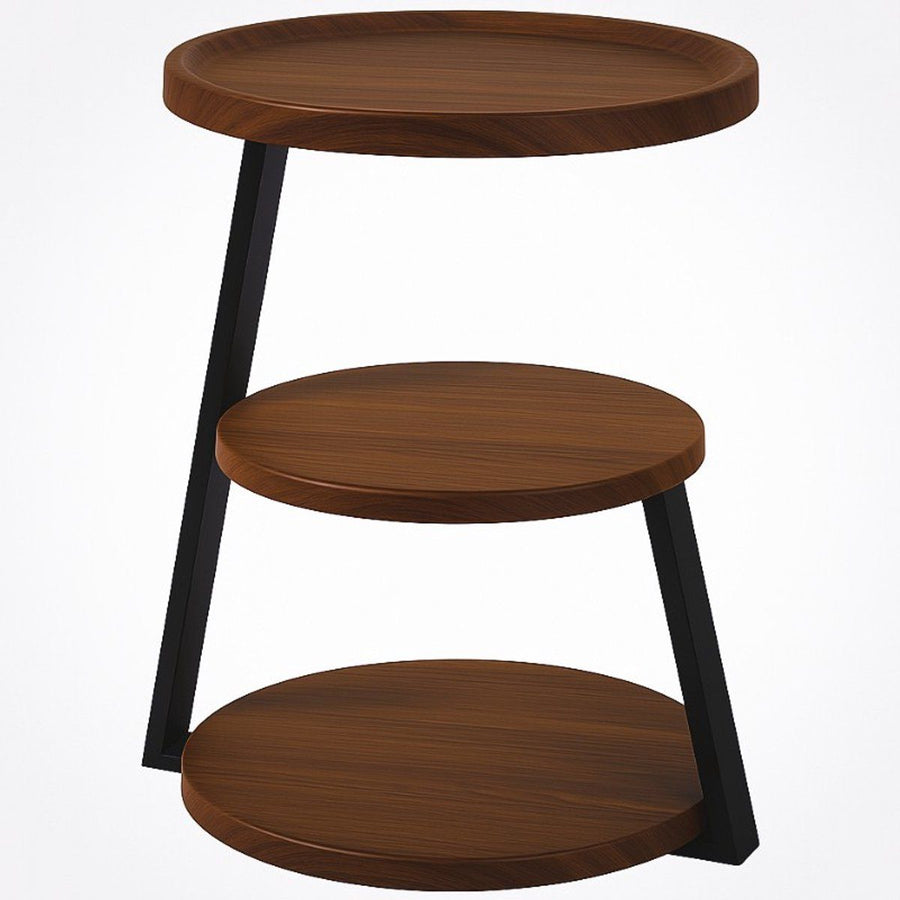 Ceruzo Modern Side Table - Brown