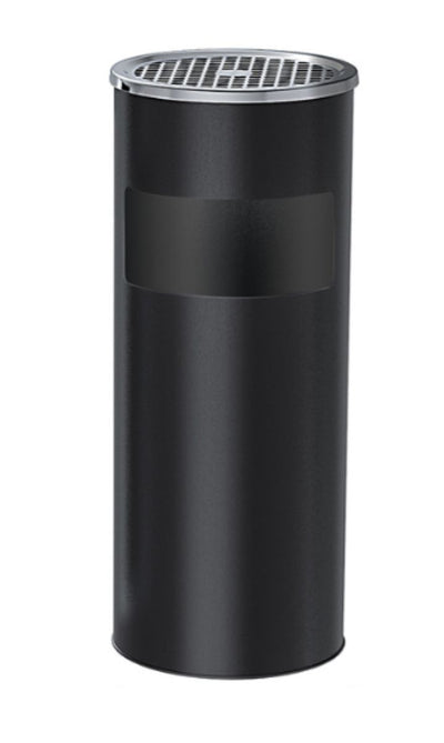 Ceruzo Waste Bin with Ashtray - Standing - Black