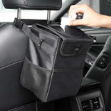 Ceruzo Premium Car Trash Can – 6L Waterproof & Foldable – Odor-Free Organizer with Extra Storage Compartments – Lightweight, Durable & Practical – Black