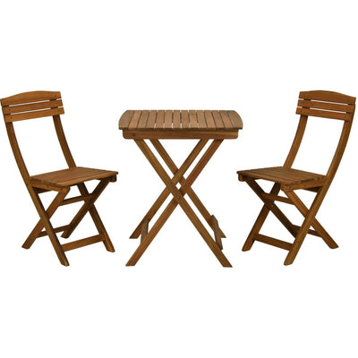 Ambiance Bistro Set - Garden Table - Garden Chairs - Foldable