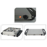 Excellent Electrics Buffetwarmer 2x2,4L – Elektrische Warmhoudplaat & RVS Schalen – Instelbare Temperatuur, Transparante Deksels & Veilig Met Anti-Slip Voetjes