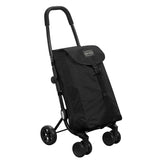 Ceruzo Go Four Boodschappentrolley – Zwart – 43,5L – Luxe & Inklapbaar – By Playmarket