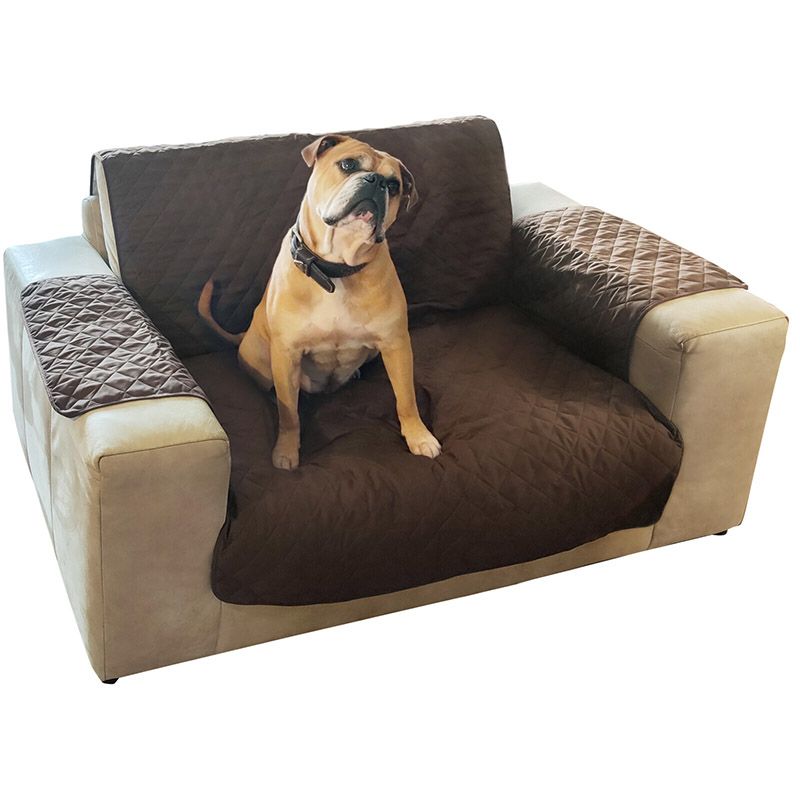 Pets Collection Sofa Protector – Strong & Durable Furniture Protector against Hair, Dirt and Scratches | Suitable up to 125 cm | Brown