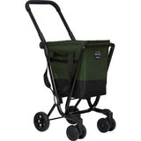 Ceruzo Easy Go Shopping Trolley – 40L Spacious & Detachable | Foldable Aluminium Frame | Black-Green | Comfortable & Safe