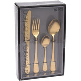 Excellent Houseware Bestekset 16-delig – RVS met Gold Mirror Polish | Luxe & Stijlvol