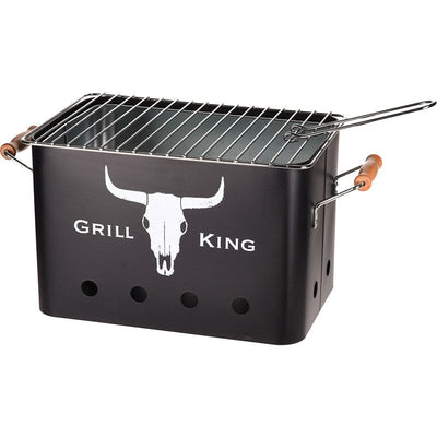 Grill King Zwart – Robuuste Tuinbarbecue met Houten Handvaten