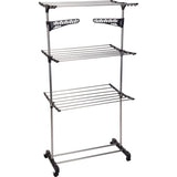 Storage Solutions Drying Rack Tower – Foldable & Portable – 17 Metres Drying Length – White