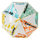 Stick umbrella with Pikachu, Squirtle, Charmander and Bulbasaur