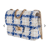 DELUSION™ | Luxury Tweed Shoulder Bag Royal Blue