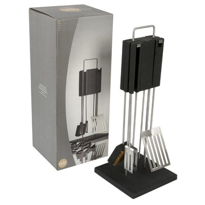 Luxury QDO Barbecue/Grill Set Deluxe – Stainless Steel with Stand | Swedish Design