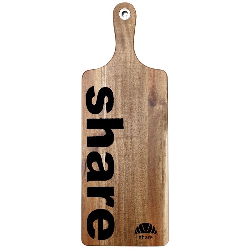 Renberg Snijplank – 47,5 × 17 × 1,5 cm – Robuust Rubberwood | Praktisch Ophangoog