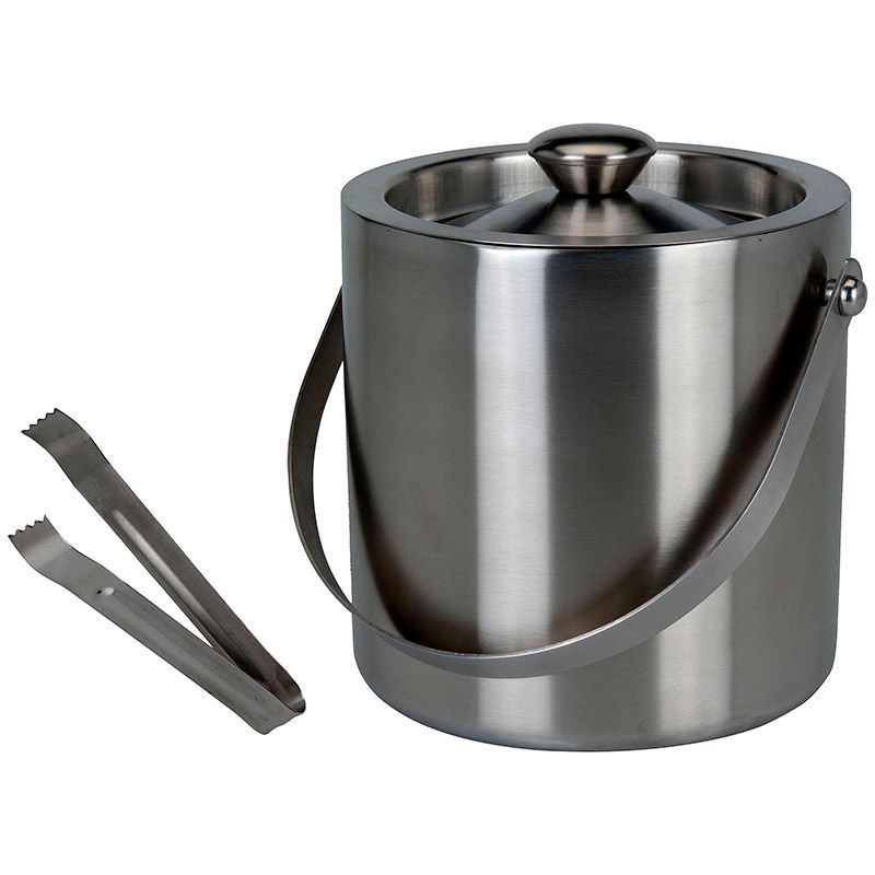 Ceruzo Stainless Steel Ice Bucket With Tongs