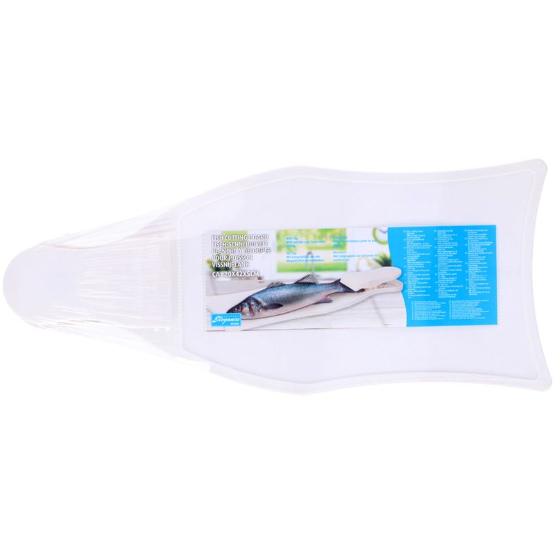 Krachtige Vissnijplank met Klem en Zuignappen – Veilig, Hygiënisch & Anti-Slip – 20x42 cm