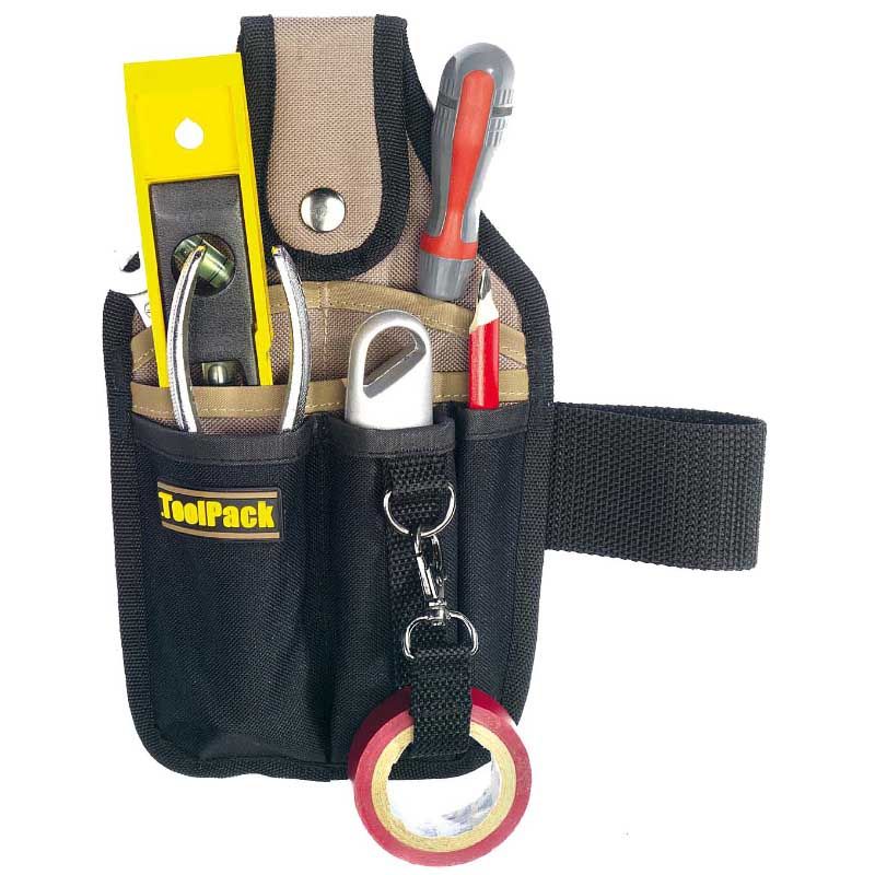 Toolpack Tool Holder – Belt – 6 Pockets & Hammer Loop | Strong Polyester