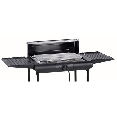 Excellent Electrics Elektrische Barbecue – Staand Model met Ruime Zijtafels & Extra Plateau