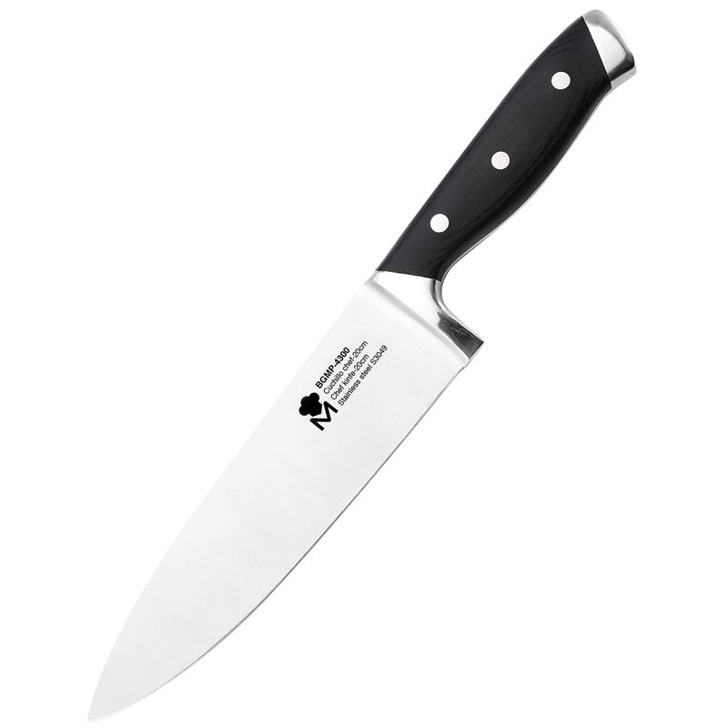 Bergner Masterpro Chef's Knife 20 cm – Ultra-Sharp Professional Stainless Steel Chef's Knife
