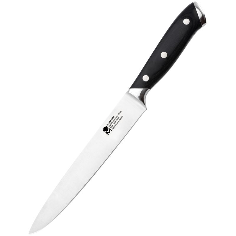 Bergner Masterpro Vleesmes 20 cm – Professioneel RVS Trancheermes voor Precies Snijwerk